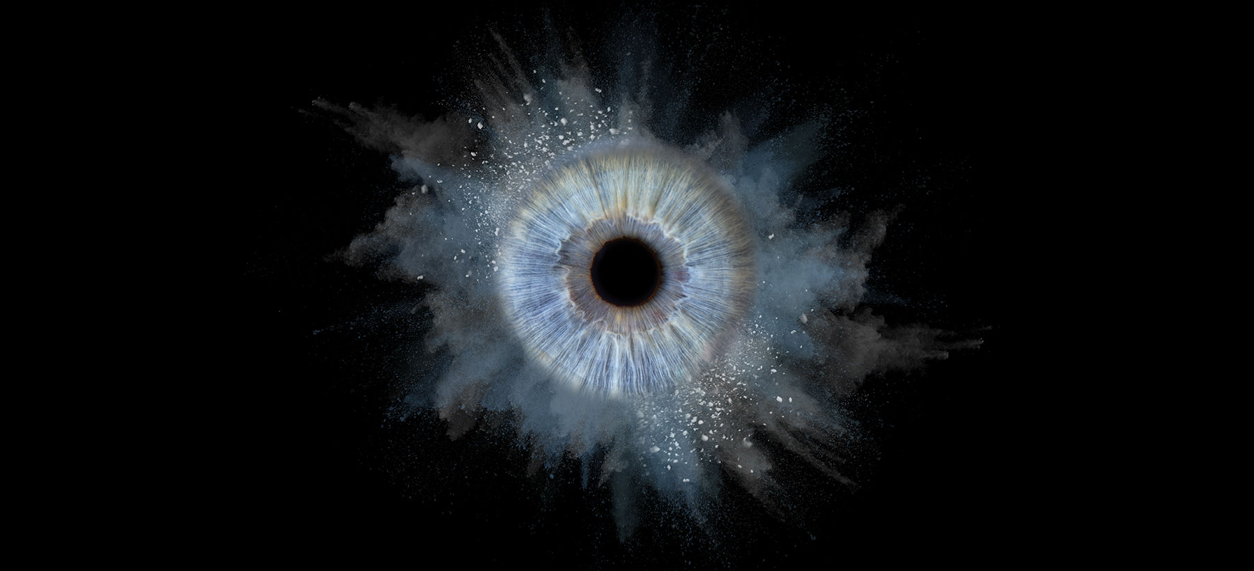 Makro fotografija modre šarenice