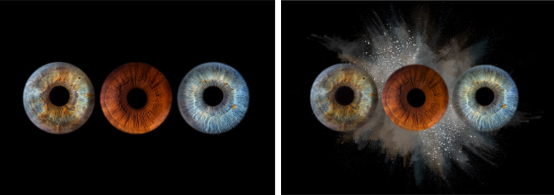 Fotografiranje treh oči – primer klasičnega videza in efekta eksplozije