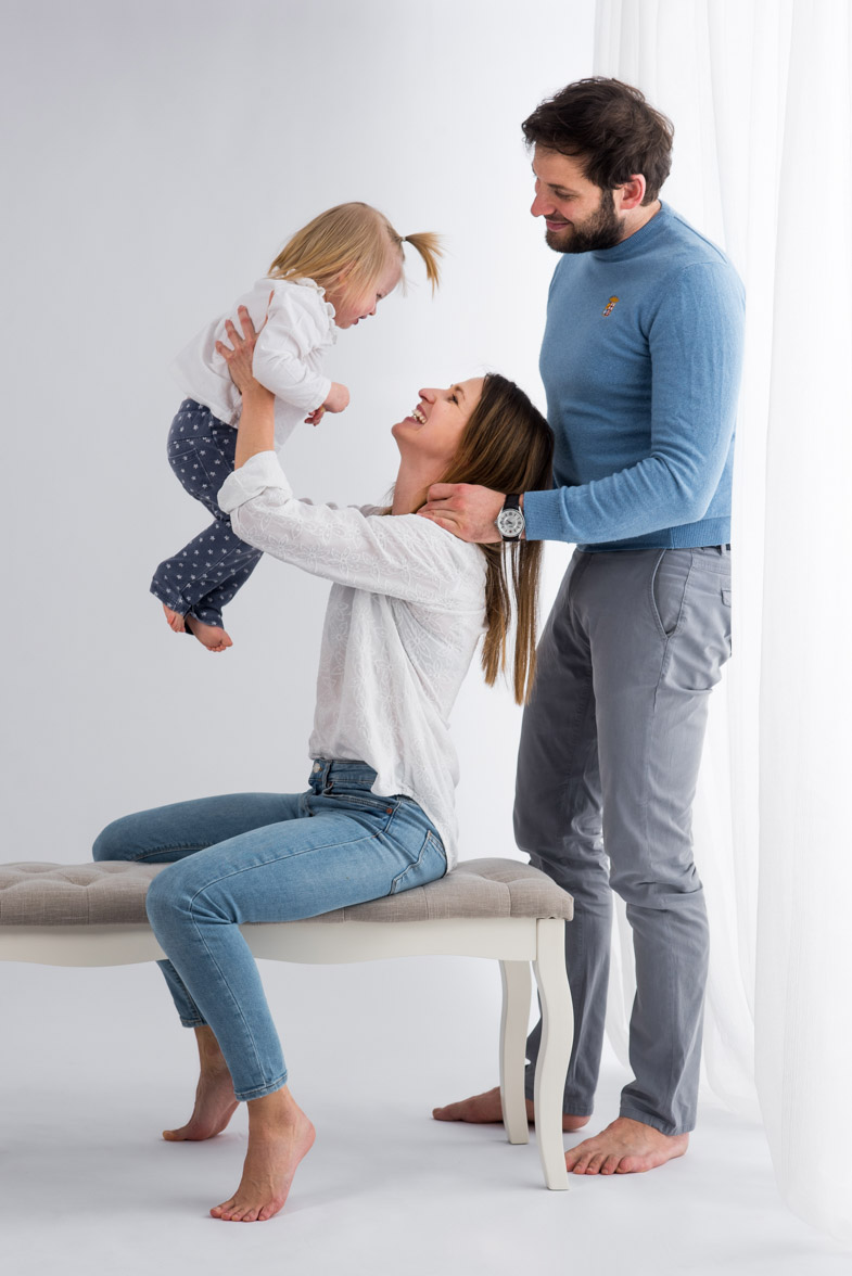 Studio family photography in Ljubljana.